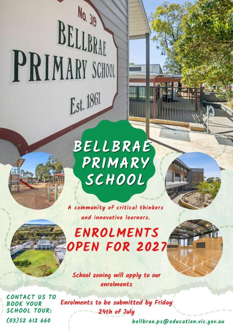 Enrolments 2027 Now Open